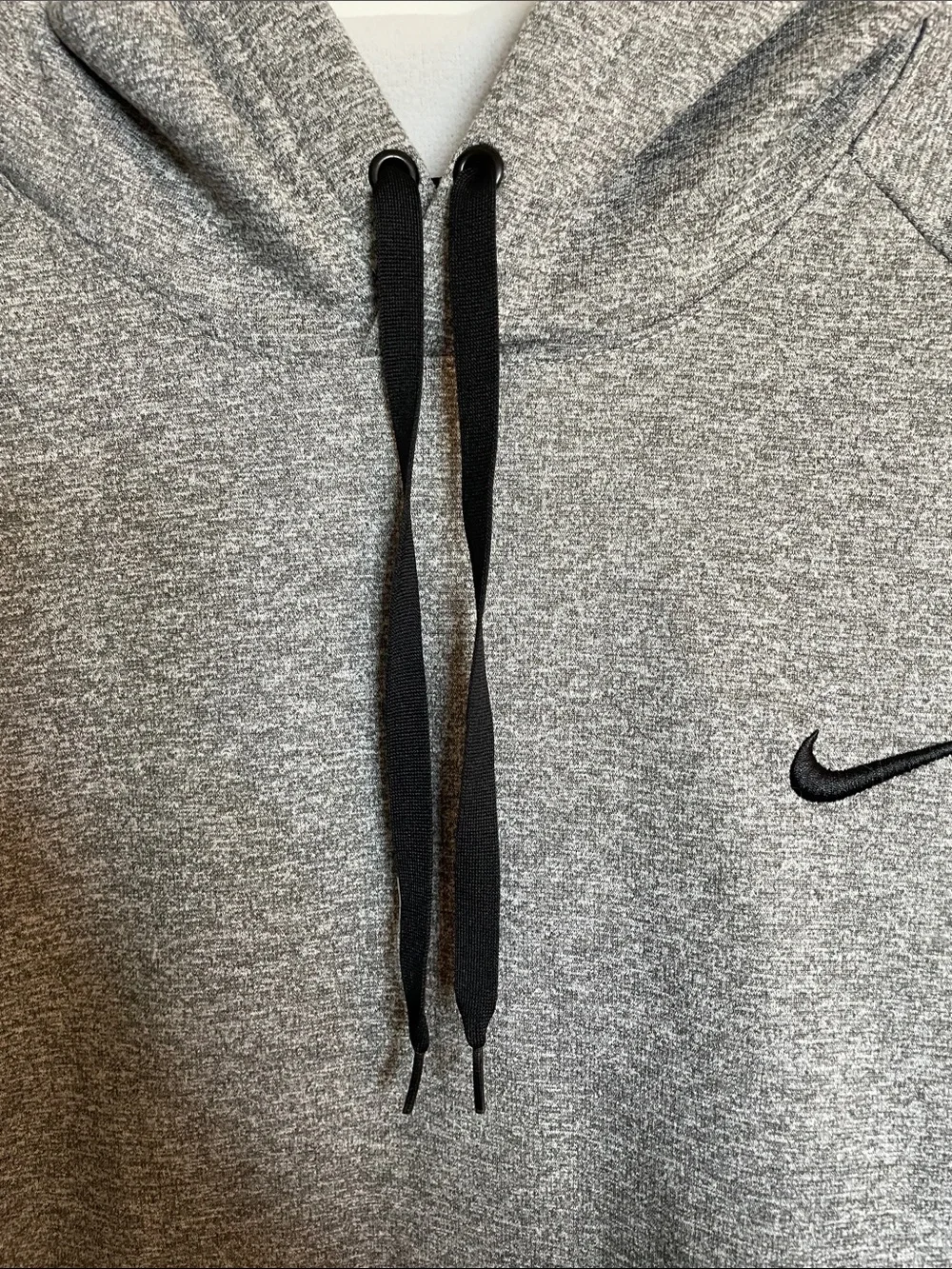Nike Gray Crewneck Sweatshirt with Black Swoosh